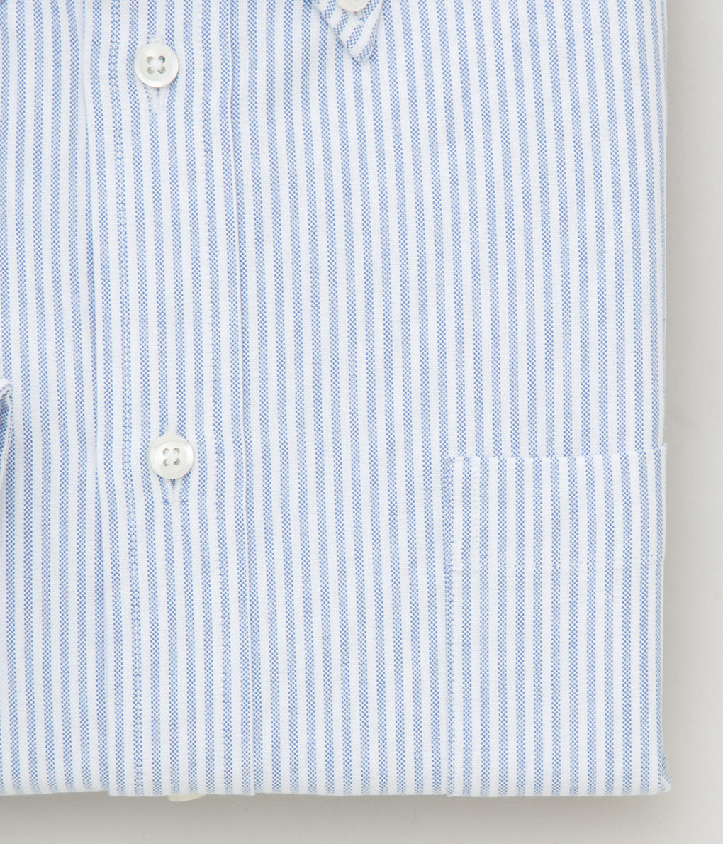 INDIVIDUALIZED SHIRTS "CANDY STRIPE (CLASSIC FIT BUTTON DOWN SHIRT)"(LIGHT BLUE)