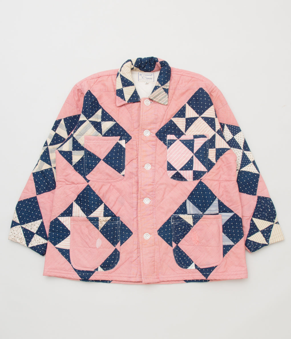 FAREWELL FRANCES "CLAUDE QUILTED COAT" (PINK MULTI)