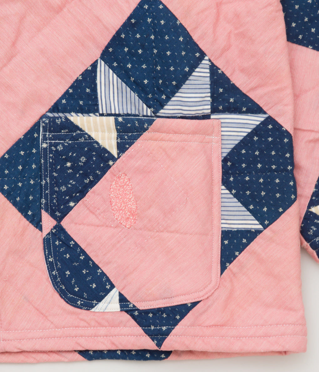 FAREWELL FRANCES "CLAUDE QUILTED COAT" (PINK MULTI)