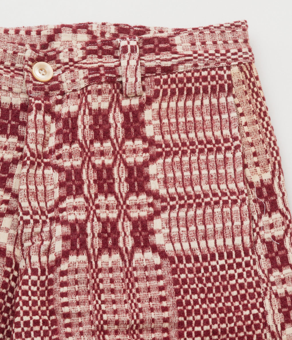 FAREWELL FRANCES "WOOL COVERLET CLAUDE PANTS "(BURGUNDY)