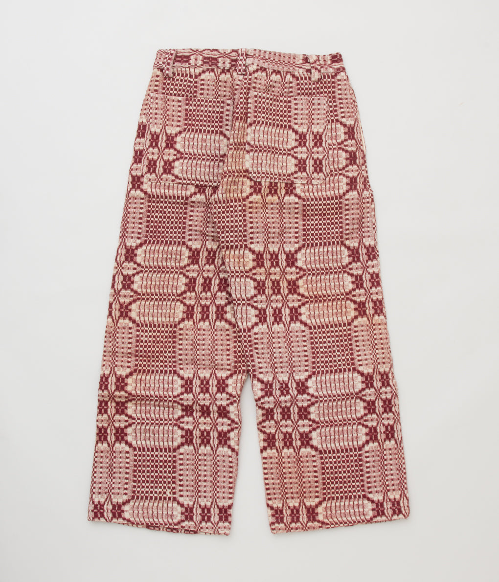 FAREWELL FRANCES "WOOL COVERLET CLAUDE PANTS "(BURGUNDY)