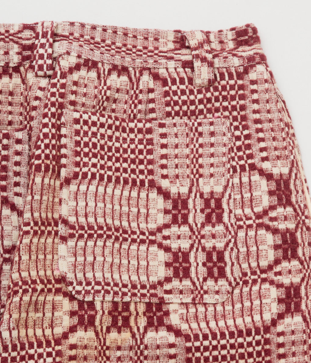 FAREWELL FRANCES "WOOL COVERLET CLAUDE PANTS "(BURGUNDY)
