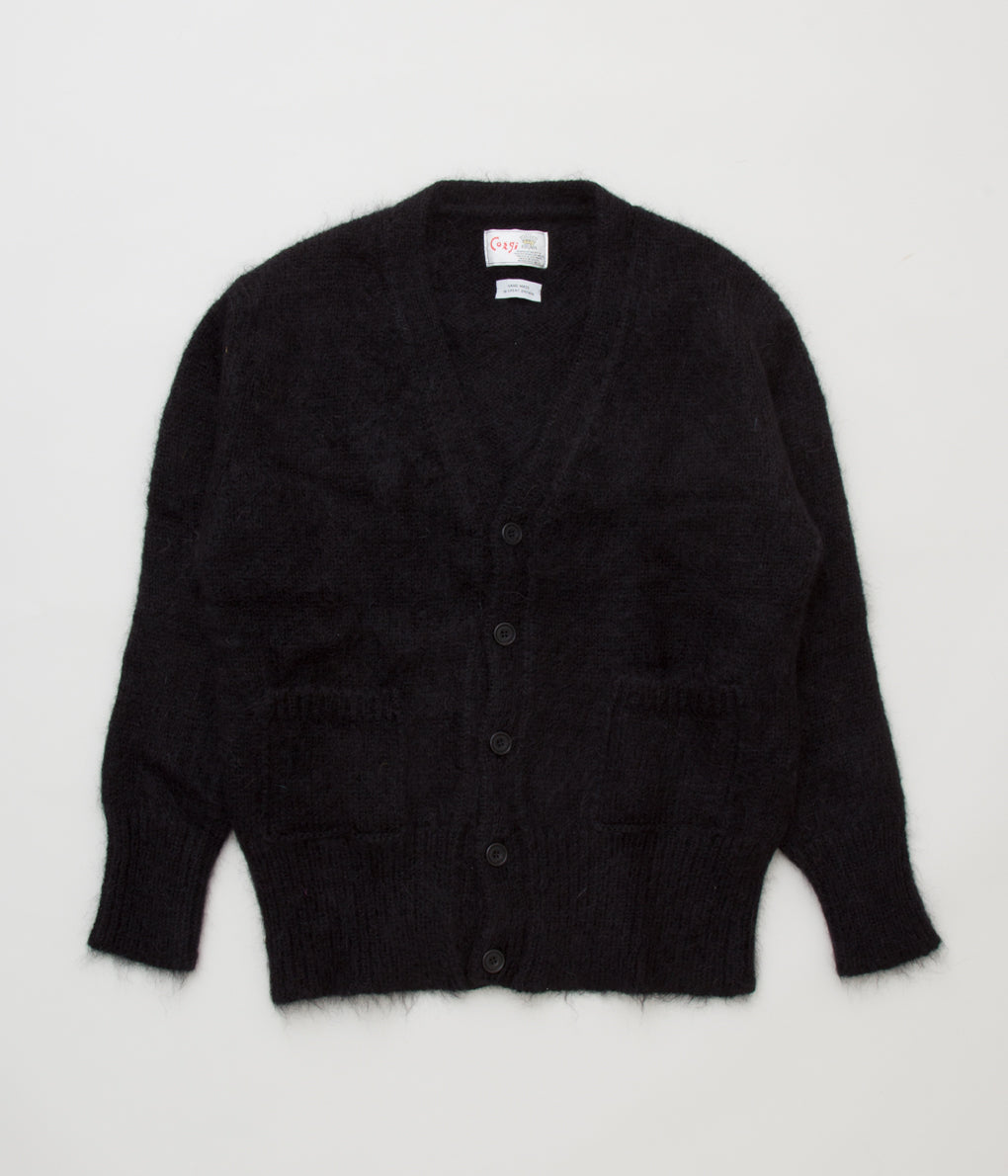 CORGI "MOHAIR/GEELONG CARDIGAN"(BLACK)