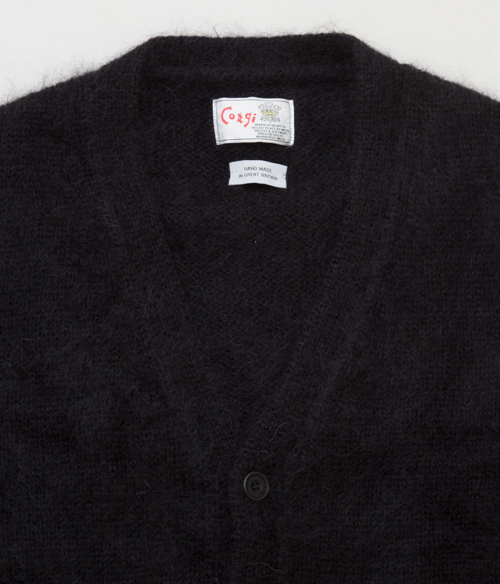 CORGI "MOHAIR/GEELONG CARDIGAN"(BLACK)