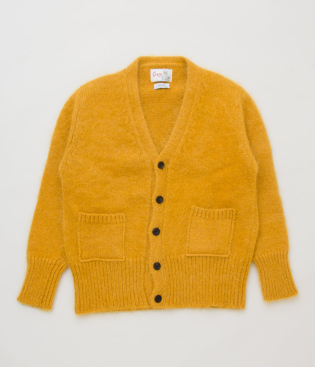 CORGI "MOHAIR/GEELONG CARDIGAN"(MUSTARD)