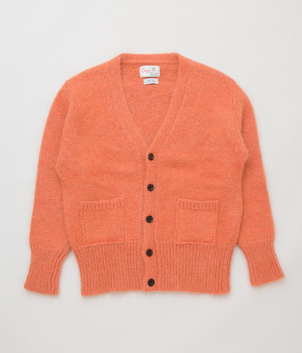 CORGI "MOHAIR/GEELONG CARDIGAN"(ORANGE)