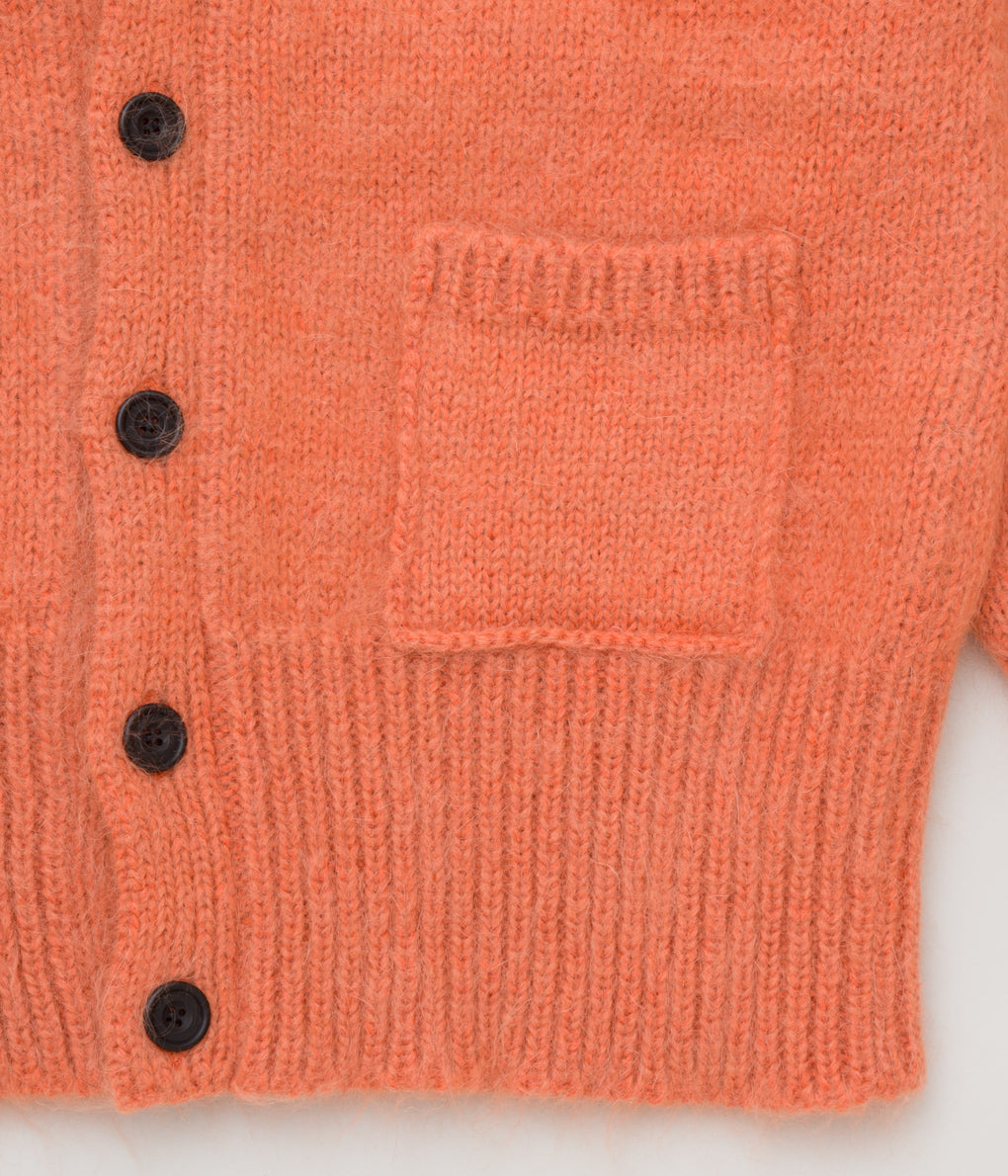 CORGI "MOHAIR/GEELONG CARDIGAN"(ORANGE)