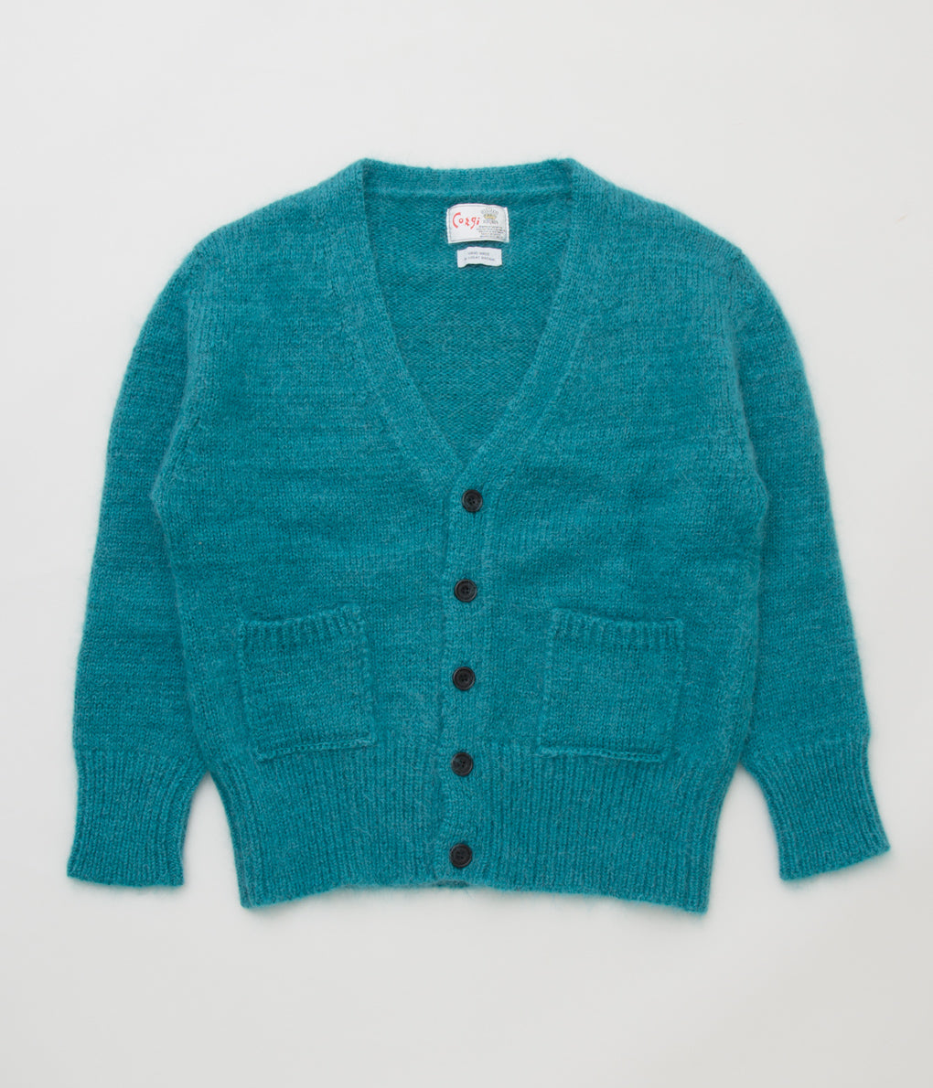 CORGI "MOHAIR/GEELONG CARDIGAN"(BLUE)