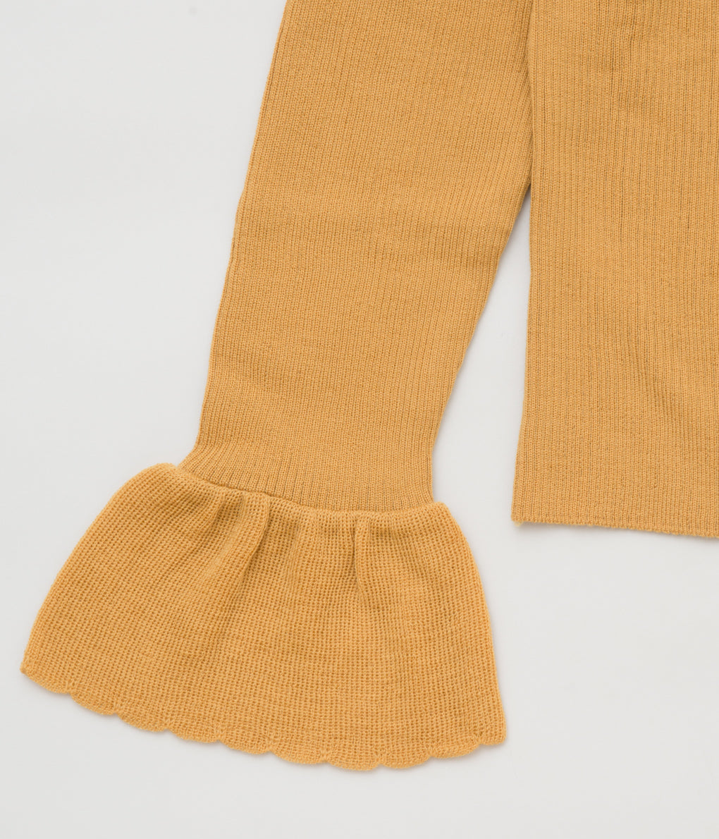 JONNLYNX "FRILL PULLOVER"(MUSTARD)