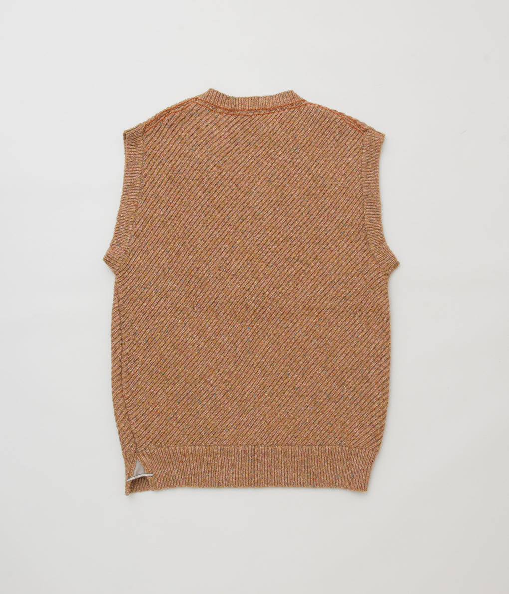 ANSNAM "KNIT VEST"(ORANGE)