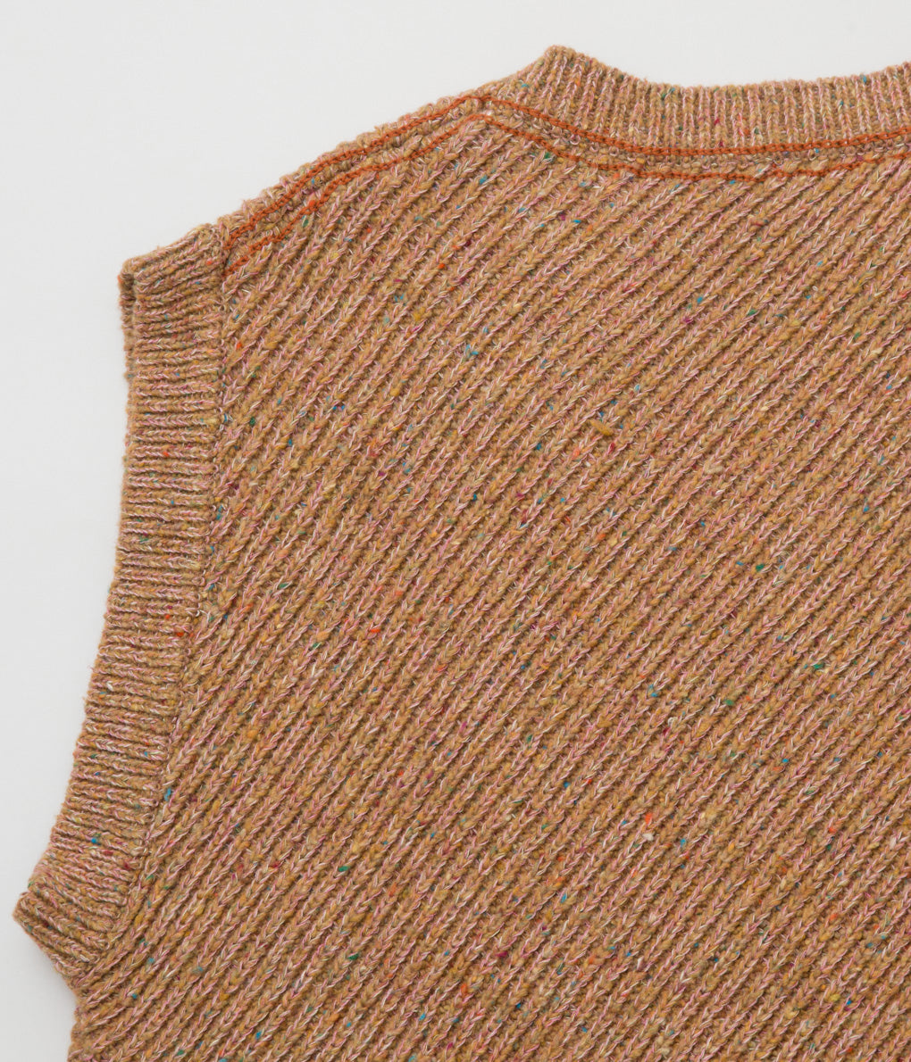 ANSNAM "KNIT VEST"(ORANGE)