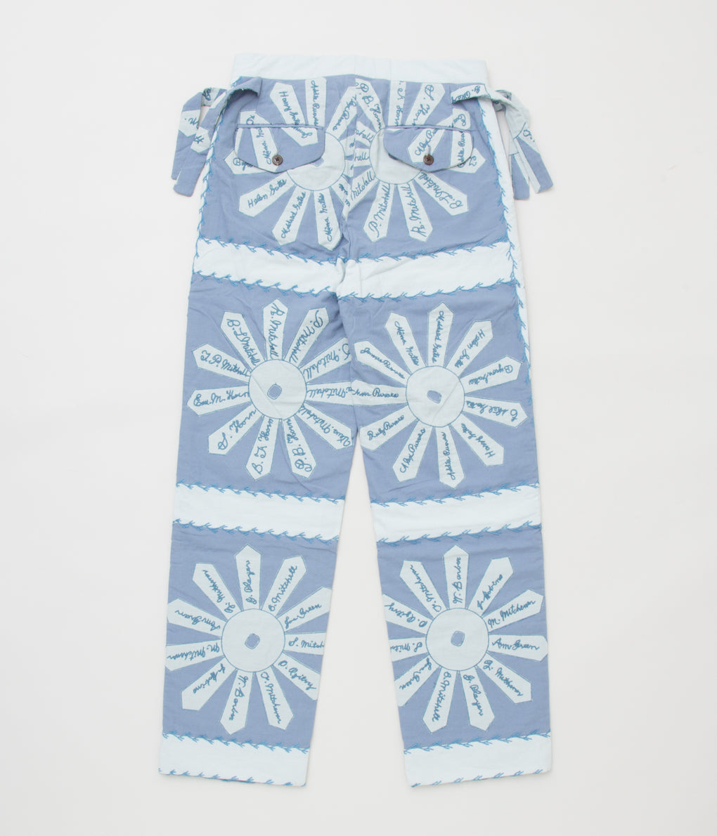 BODE "SIGNATURE FLORAL TROUSERS" (BLUE CREAM)