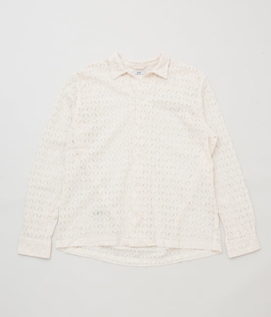 BODE "LATTICE LACE LS SHIRT"(NATURAL)