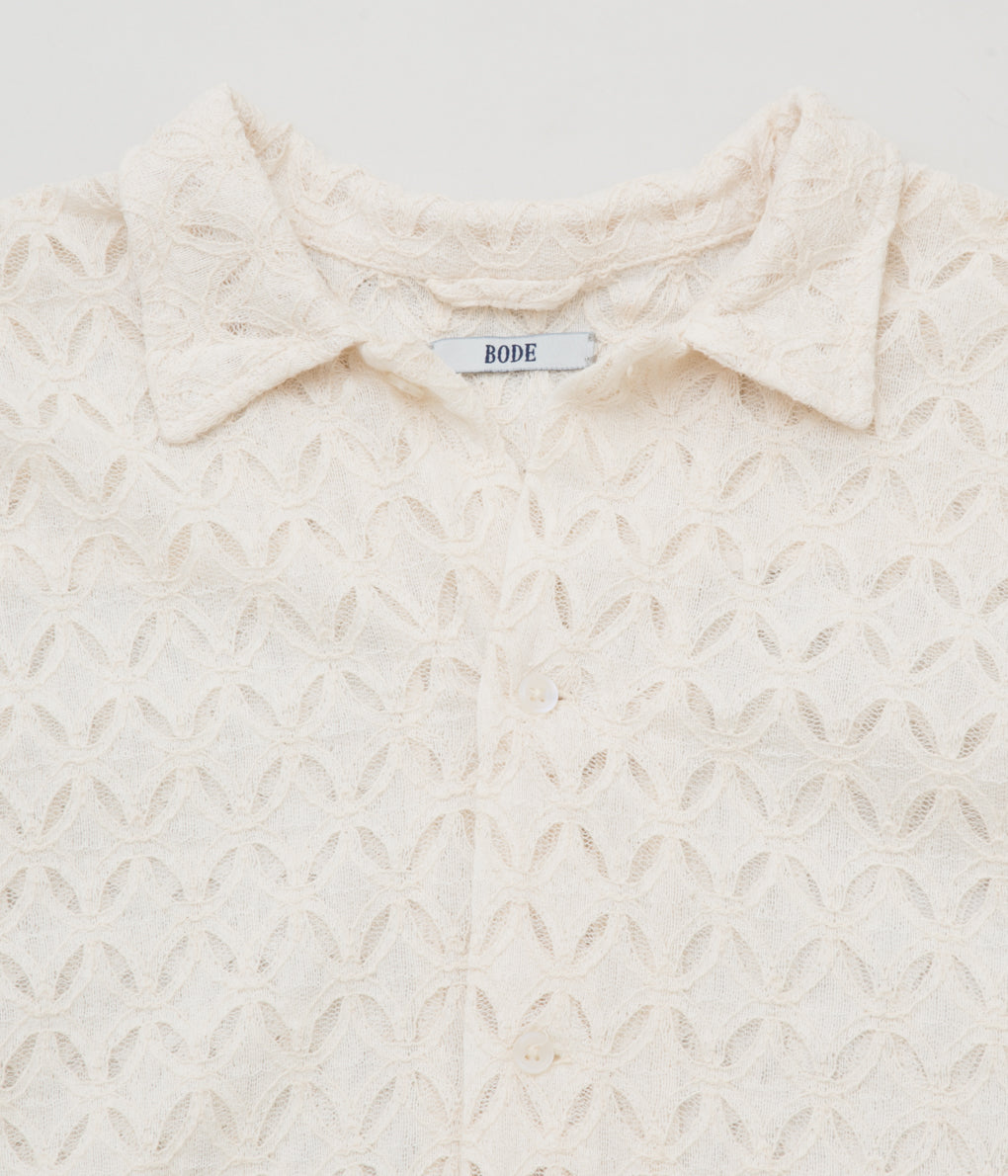 BODE "LATTICE LACE LS SHIRT"(NATURAL)