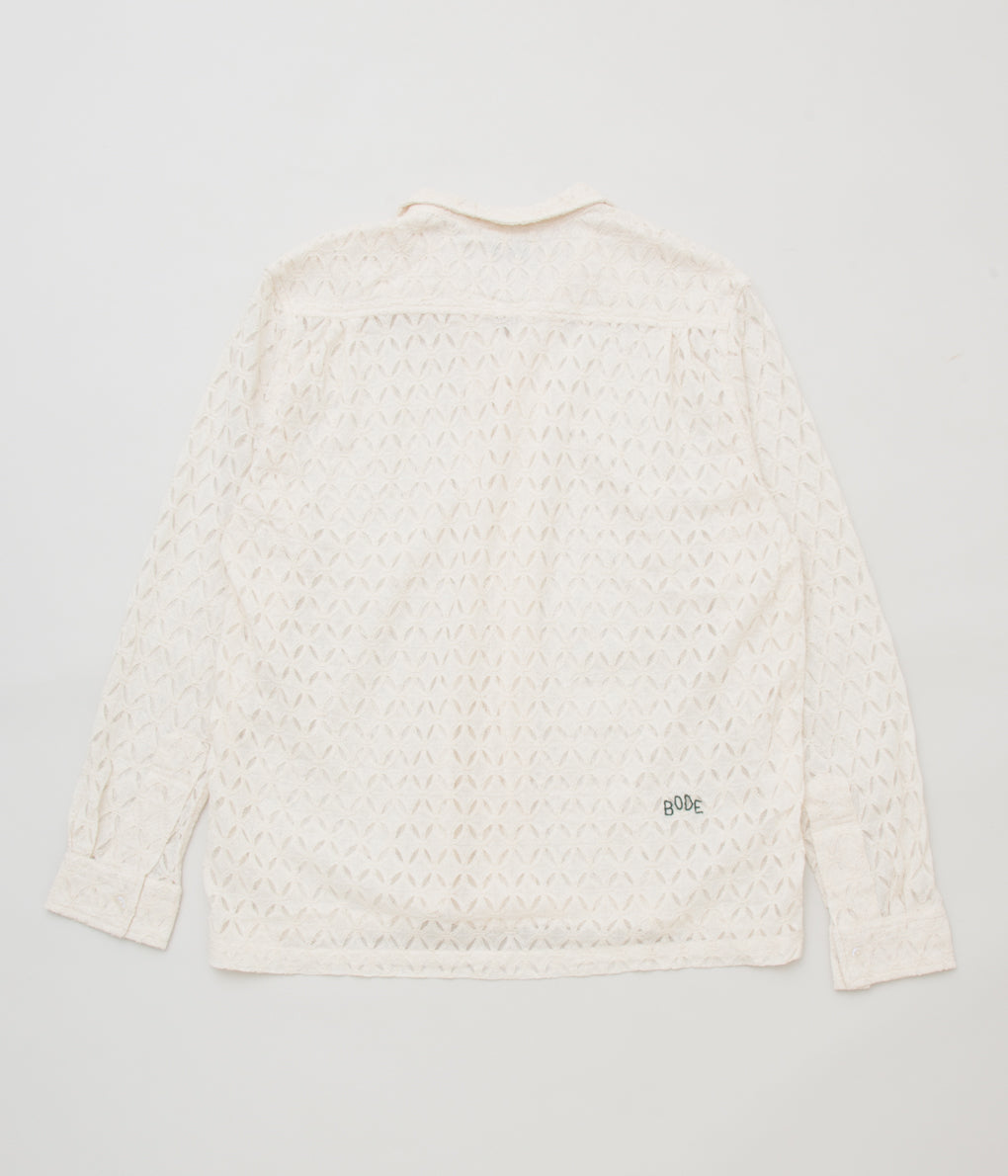 BODE "LATTICE LACE LS SHIRT"(NATURAL)