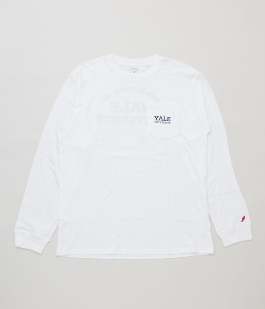 VINTAGE CLOTHING "YALE LONG SLEEVE TEE"(WHITE)
