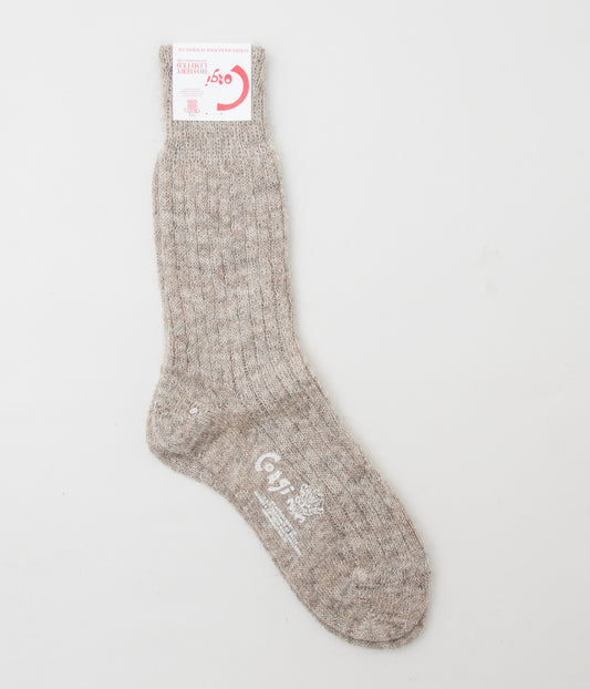 CORGI "UNISEX MOHAIR SOX"(MELANGE GREY)