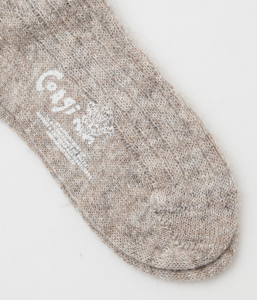 CORGI "UNISEX MOHAIR SOX"(MELANGE GREY)