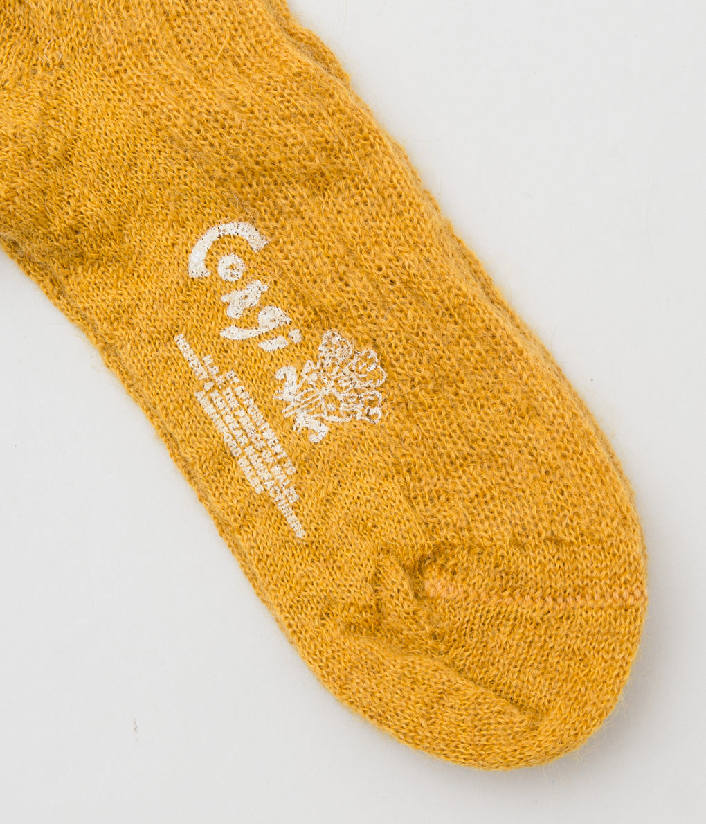 CORGI "UNISEX MOHAIR SOX"(MUSTARD)
