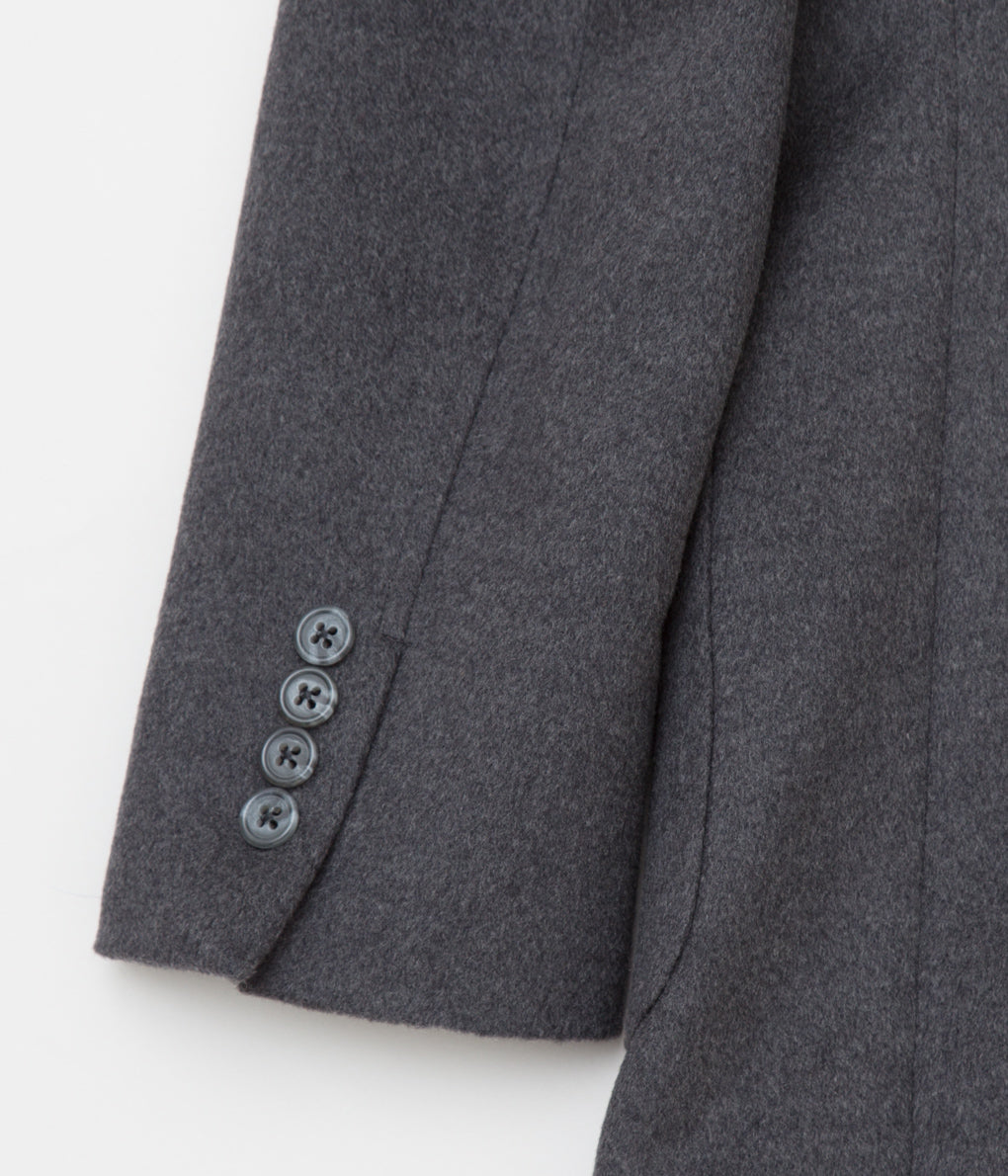 INDIVIDUALIZED CLOTHING "CHARCOAL HEAVY FLANNEL SPORTCOAT"(CHARCOAL)