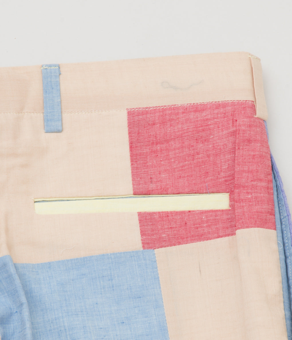 VINTAGE CLOTHING "O'CONNELLS LUCAS-CHELF BLOCK PATCHWORK TROUSER"(MULTI)