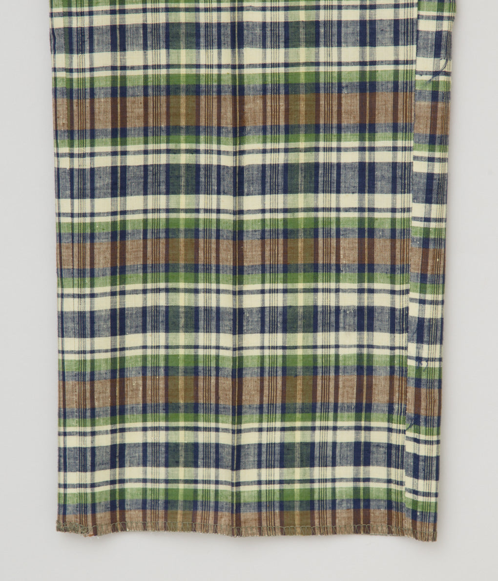 VINTAGE CLOTHING "O'CONNELLS LUCAS-CHELF MADE IN CORBI N MADRAS CHECK TROUSER"(GREEN CHECK)