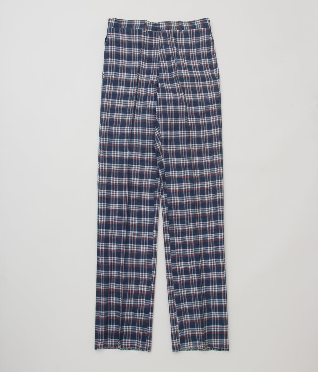 VINTAGE "O'CONNELLS LUCAS-CHELF DARK MADRAS CHECK TROUSER" (NAVY CHECK)