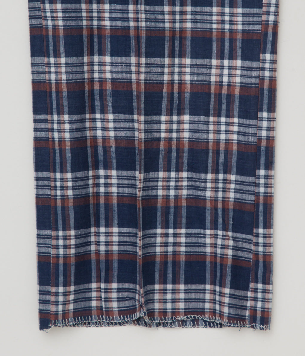 VINTAGE "O'CONNELLS LUCAS-CHELF DARK MADRAS CHECK TROUSER" (NAVY CHECK)