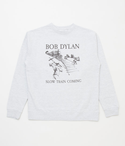 BLUESCENTRIC "BOBDYLAN SLOW TRAIN COMING SWEAT" L/S TEE"(GREY HEATHER)