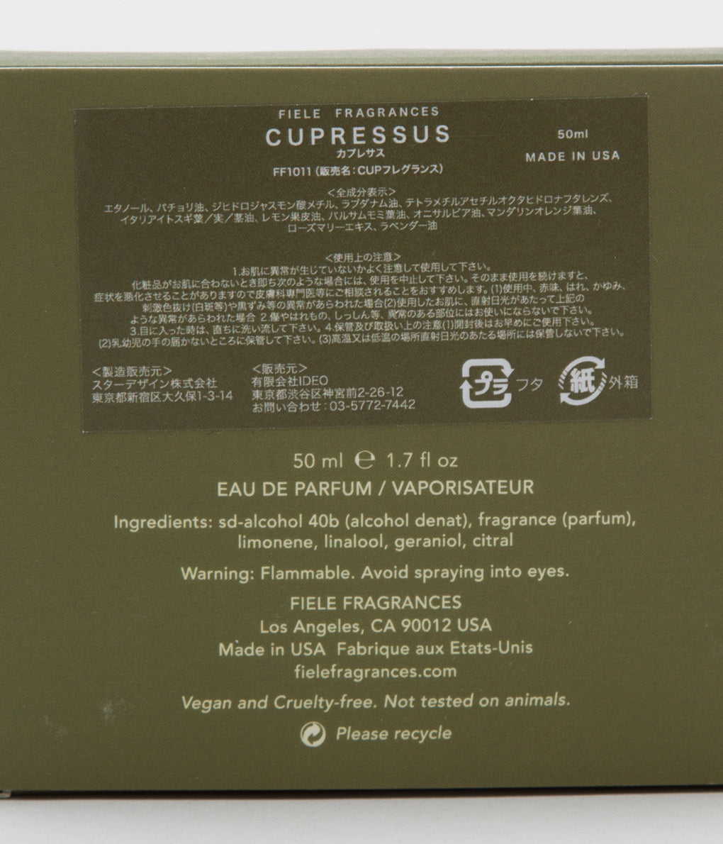 FIELE FRAGRANCES "FRAGRANCES" (CUPRESSUS)