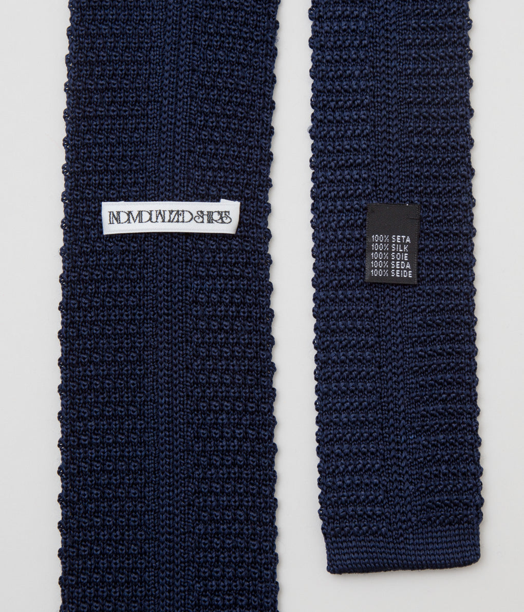 INDIVIDUALIZED ACCESSORIES"KNIT TIE"(NAVY)