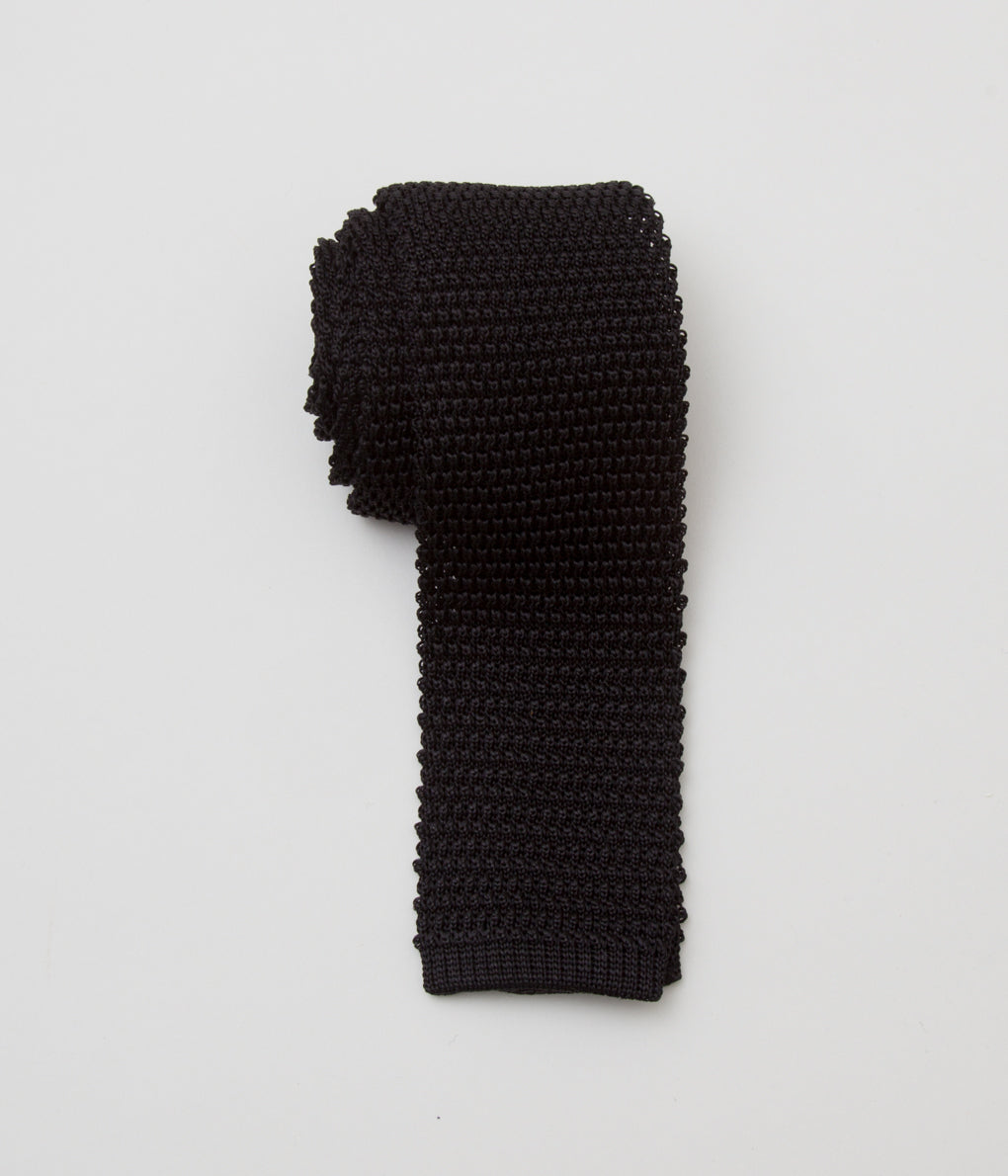 INDIVIDUALIZED ACCESSORIES "KNIT TIE" (BLACK)