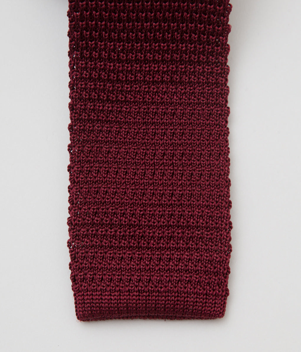 INDIVIDUALIZED ACCESSORIES"KNIT TIE"(BURGUNDY)