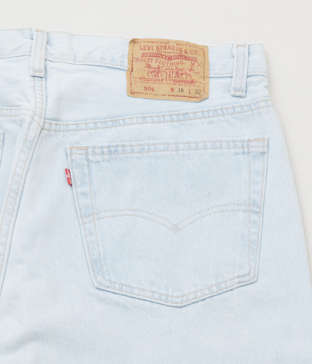 VINTAGE "90's LEVI'S 501 INDIGO MADE IN USA "(W38/L32)