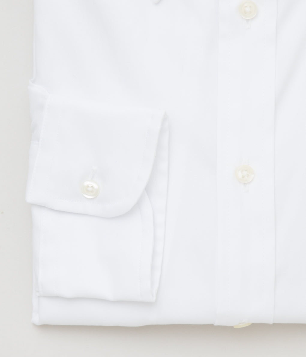 INDIVIDUALIZED SHIRTS "PINPOINT OXFORD (CLASSIC FIT BUTTON DOWN SHIRT)"(WHITE)