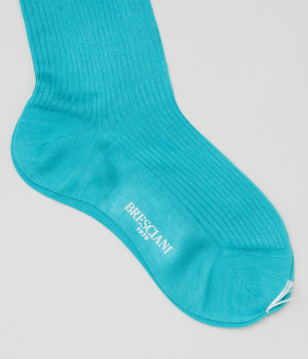 BRESCIANI "SILK RIB" (TURQUOISE)