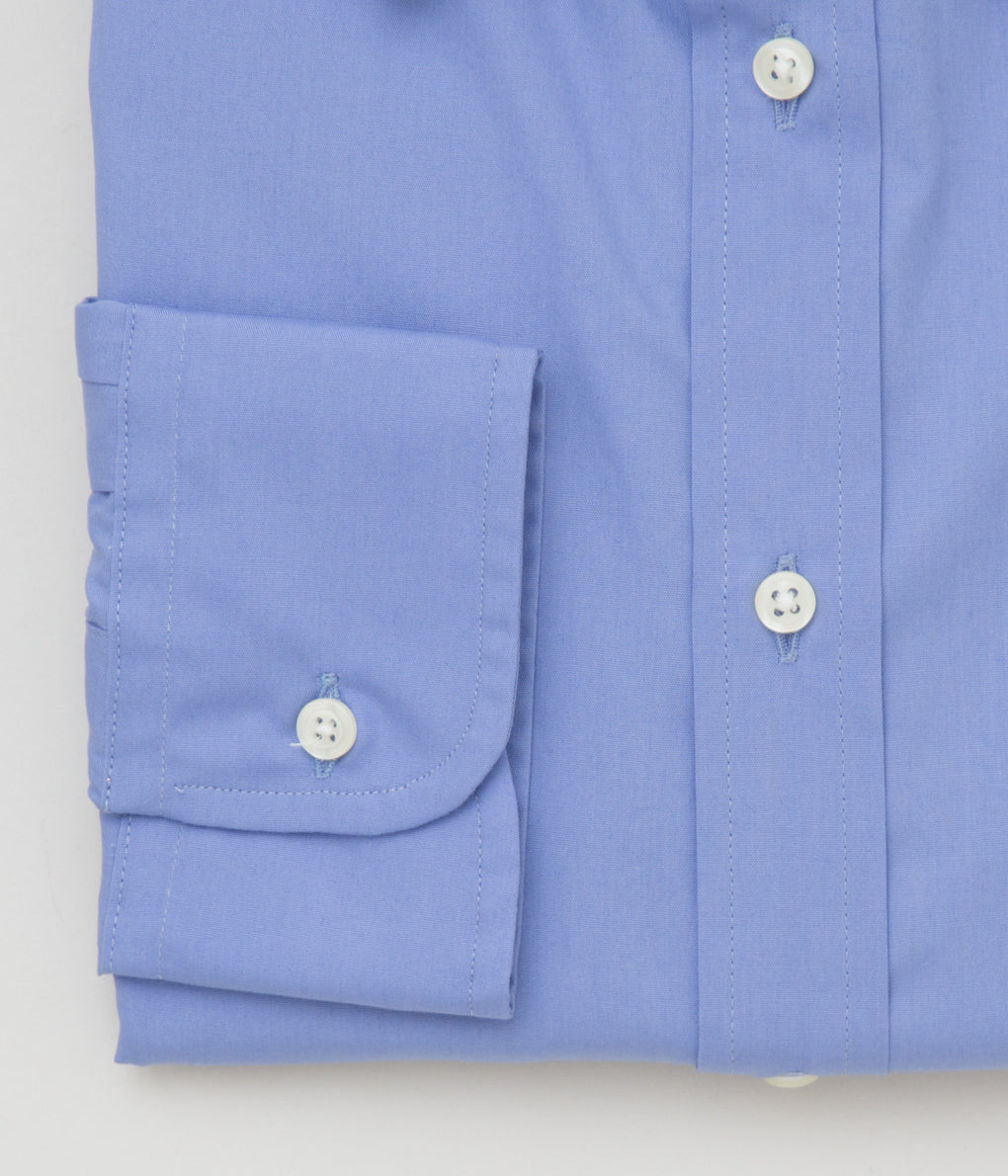 INDIVIDUALIZED SHIRTS "POPLIN (STANDARD FIT TRADITIONAL COLLAR SHIRT)"(FRENCH BLUE)