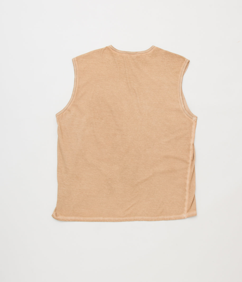 GABRIELA COLL GARMENTS "NO.33 SLEEVELESS T-SHIRT" (SAND WASH)