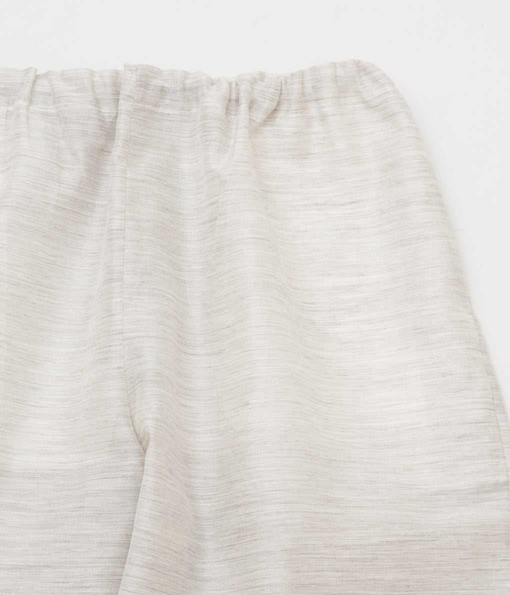 GABRIELA COLL GARMENTS "NO.198 SILK POCKET TROUSERS MENS"(HEATHERED GREY)