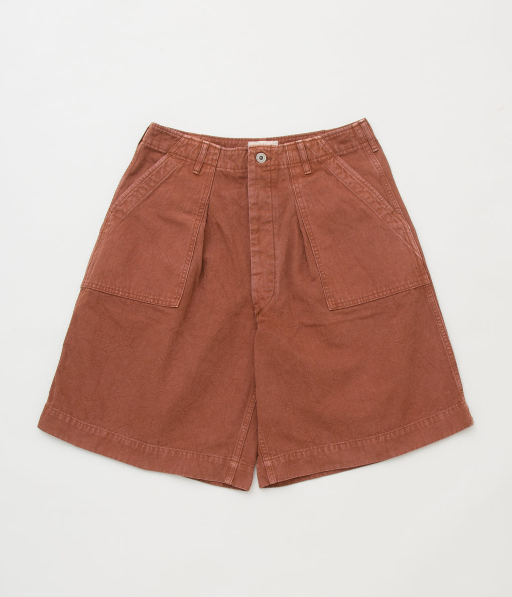 HERILL "DUCK UTILITYSHORTS"(BROWN)