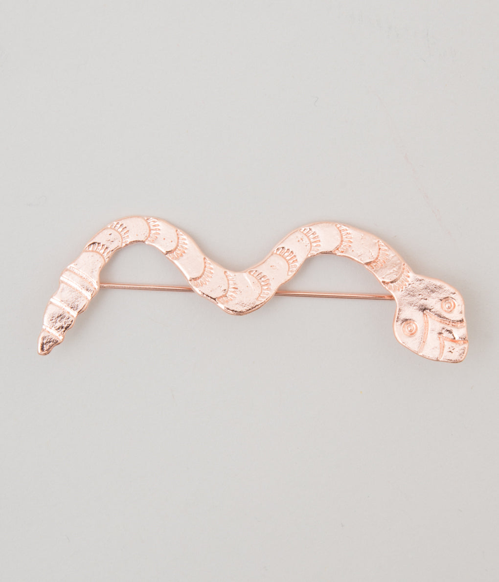 WESTOVERALLS "NW×WOA SNAKE BROOCH"(COPPER)