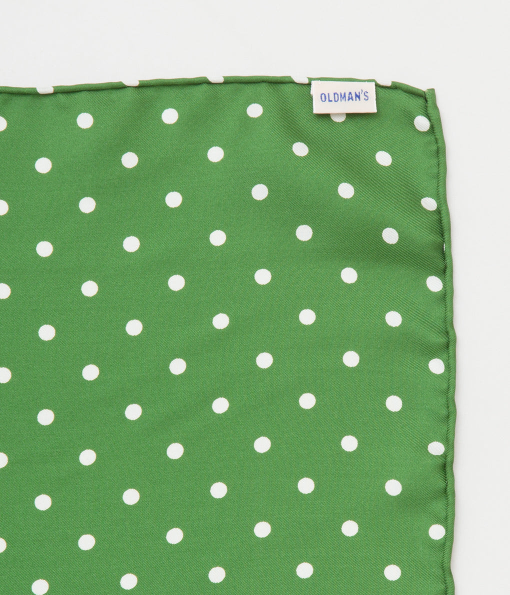 OLDMAN'S TAILOR "SILK SCARF"(GREEN)