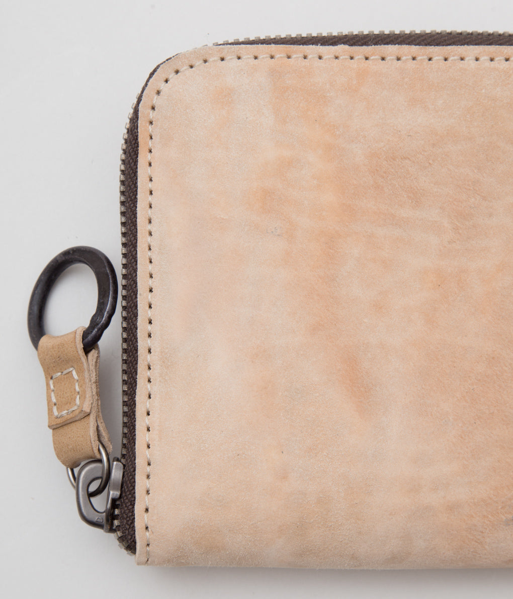 TAGLIOVIVO "ZIP WALLET S."(CULATTA SPACCATE REVERSE BEIGE)