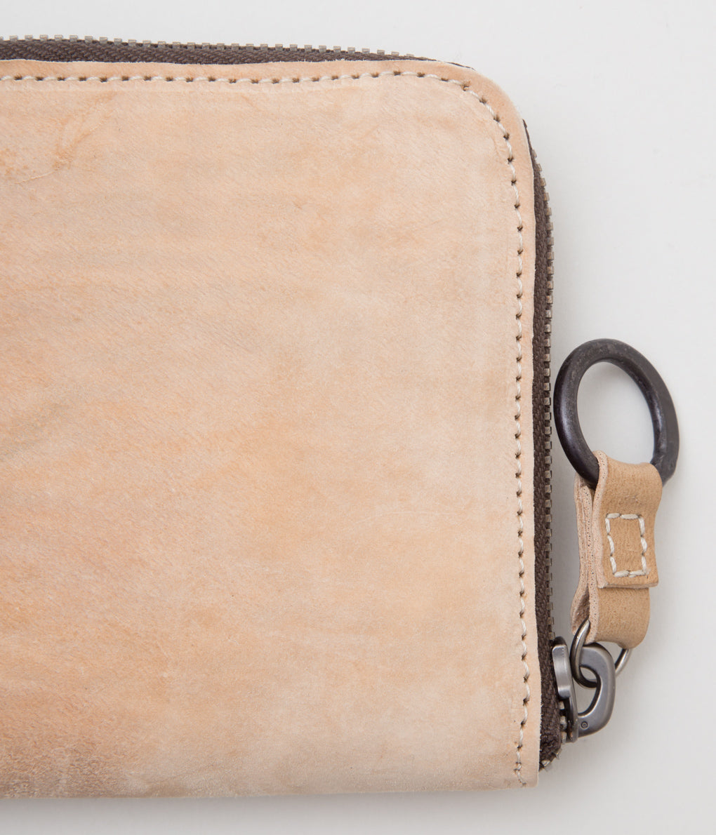 TAGLIOVIVO "ZIP WALLET S."(CULATTA SPACCATE REVERSE BEIGE)