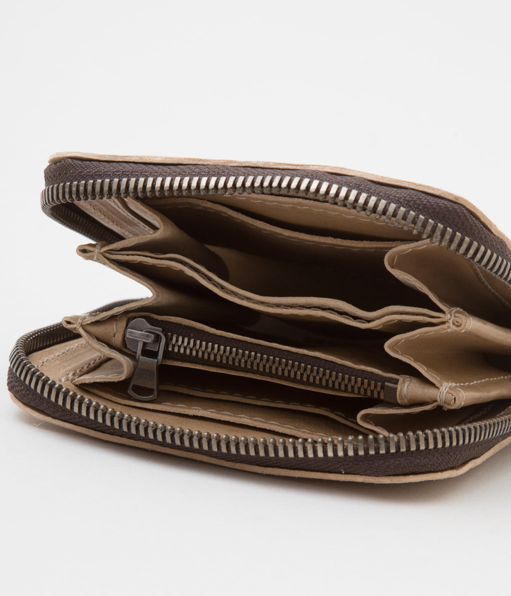 TAGLIOVIVO "ZIP WALLET S."(CULATTA SPACCATE REVERSE BEIGE)
