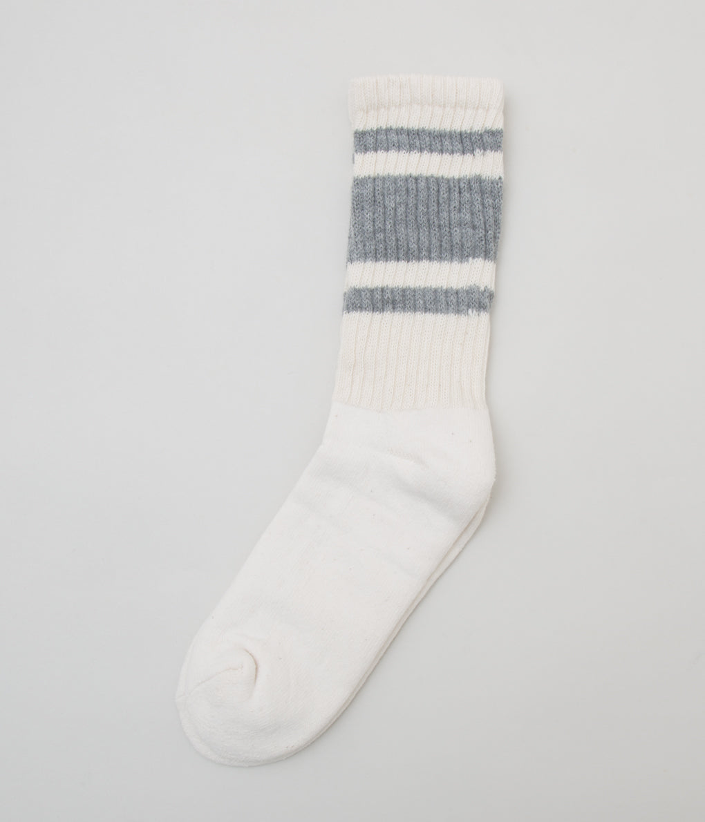 AMERICAN TRENCH "RETRO MONO STRIPE SOCK"(HEATHER GREY)