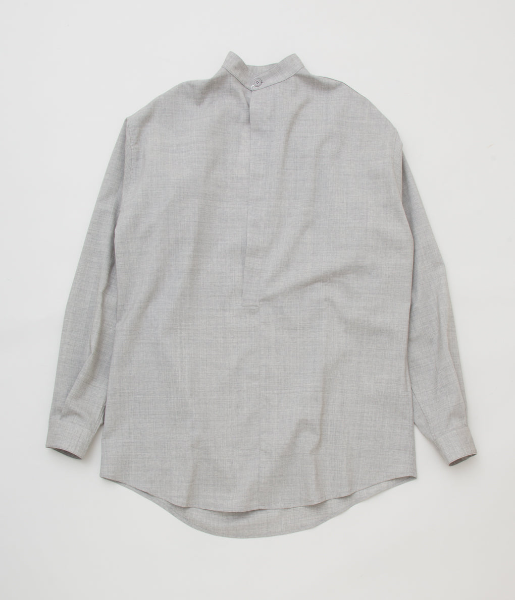 HED MAYNER "BAND COLLAR SHIRT"(GREY)
