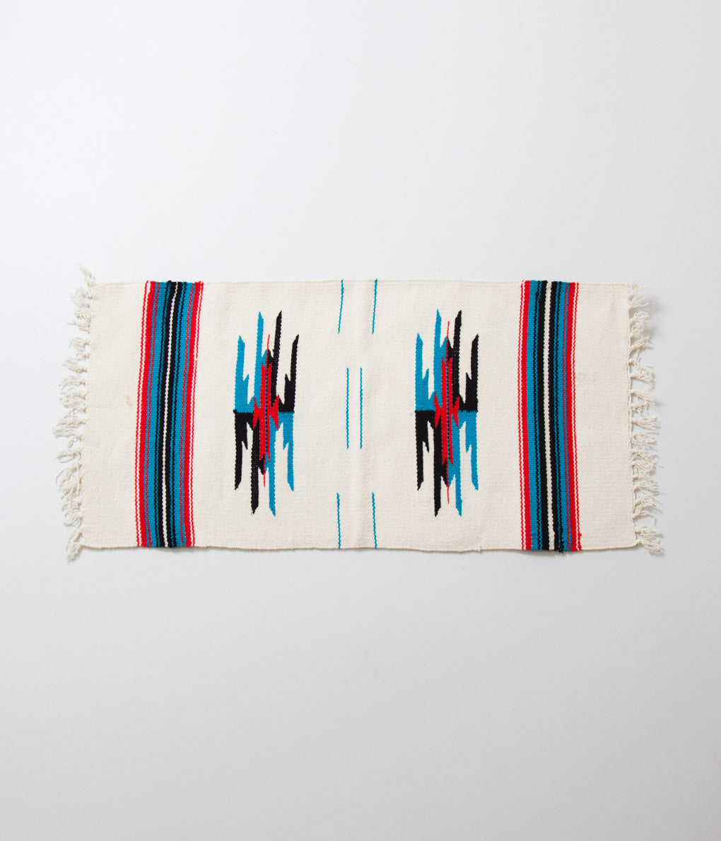 VINTAGE FABRIC "60'S CHIMAYO RUG RECTANGLE"(WHITE)