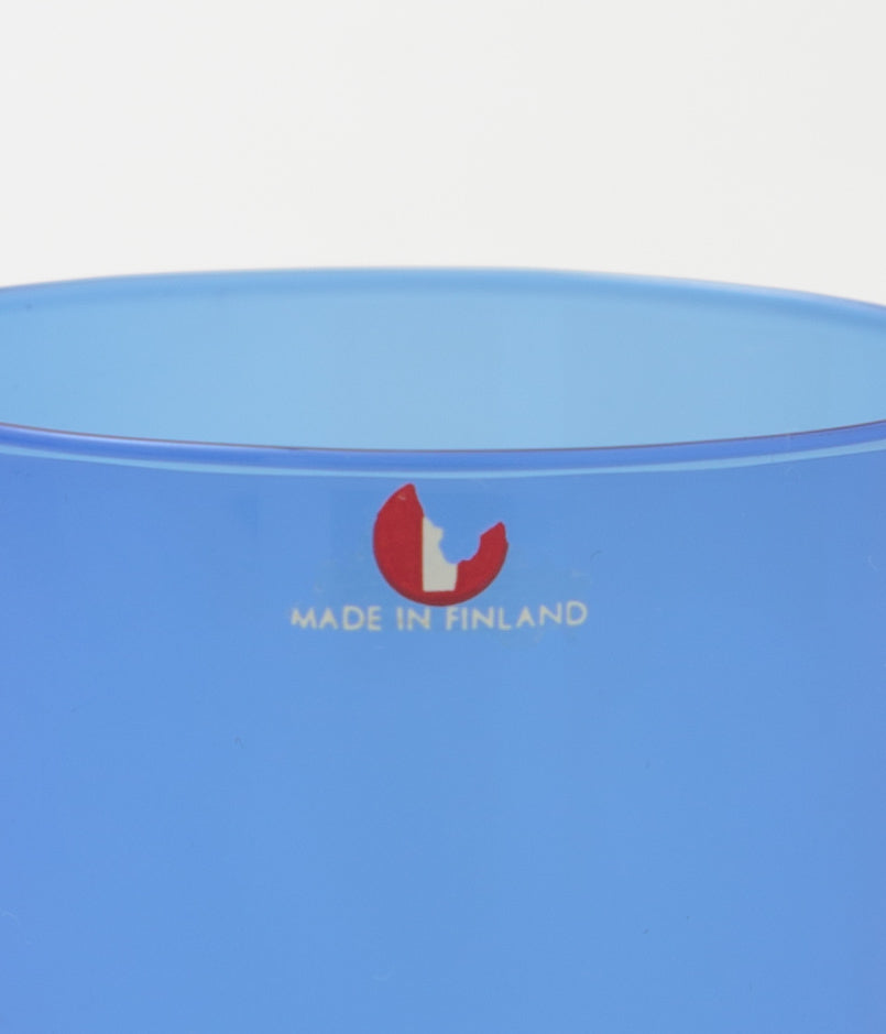 IITTALA (TIMO SARPANEVA) "GLASS I-114M" (R BLUE)