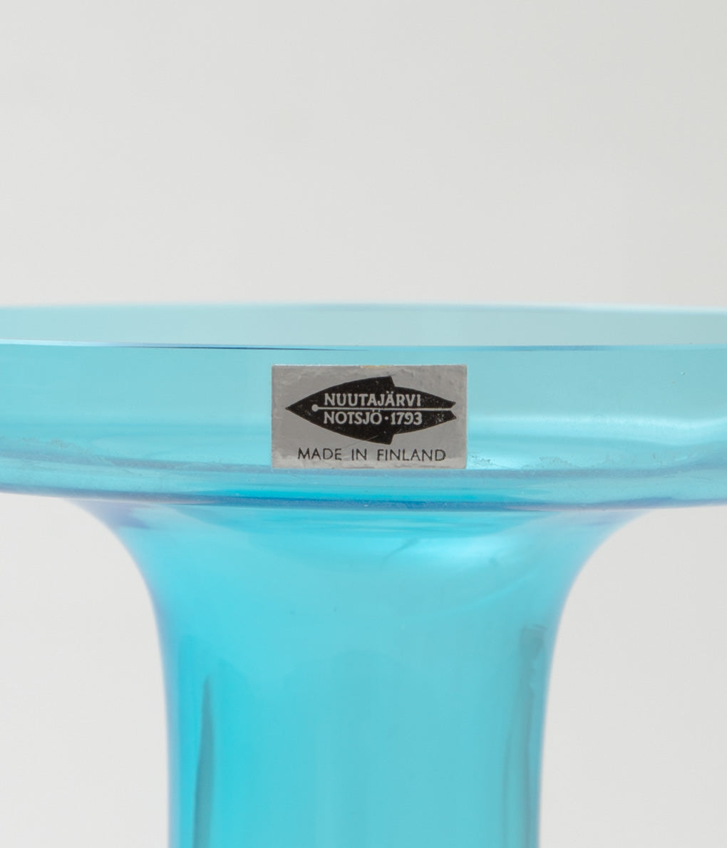 NUUTAJARVI (OIVA TOIKKA) "VASE 1483L"(BLUE)